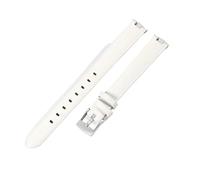 YSABVCP Fit For GC Gucci YA1414 YA1415 Elastic Comfortable Genuine Cow Leather Watchbands Fit For Female With Concave Interface 12x4 14x4mm(White-ST-K12,14X4mm)