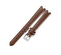YSABVCP Fit For GC Gucci YA1414 YA1415 Elastic Comfortable Genuine Cow Leather Watchbands Fit For Female With Concave Interface 12x4 14x4mm(Brown-ST-K12,12x4mm)