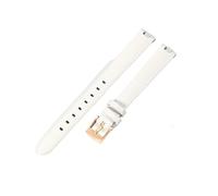 YSABVCP Fit For GC Gucci YA1414 YA1415 Elastic Comfortable Genuine Cow Leather Watchbands Fit For Female With Concave Interface 12x4 14x4mm(White-RS-K12,14X4mm)