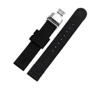 YSABVCP Fit For Hamilton Khaki Field Seiko No. 5 Thickened Canvas Strap Men's Women's Nylon Watch Band 18 20mm(Black-steel-B,20mm)