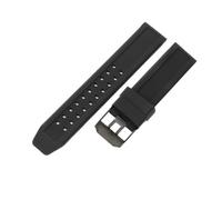 YSABVCP Fit For Luminox Watchbands 3051 8800 Series 20 23mm Durable Silicone Rubber Watch Strap(Black-Black,23mm)