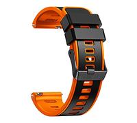 YSABVCP Fit For Mibro C3 Smartwatch Band 20mm 22mm Bracelet Silicone Strap Fit For Mibro Watch C2 T2/A1 A2/X1/Lite2/Color Sport Watchband(Black orange,20mm)