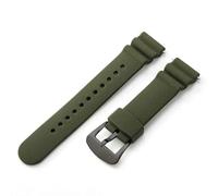 YSABVCP Fit For Seiko 22mm Canned SKX 007 Black Warrior Diving Replace Silicone Watchband(Green(LZ)-Black)