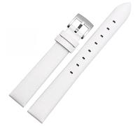 YSABVCP Fit For Swarovski Strap 5158972 Calfskin Women's Watch Bracelet Genuine Leather Watch Band 12 14 16 18mm Watch Strap(White-Steel-K12,12mm)