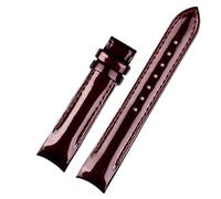 YSABVCP Fit For Tissot 1853 Couturier Series T035210a Women Watch Band Genuine Leather Watch Strap Mouth Belt T035207a Red Accessories 18mm(Burgundy-no buckle)