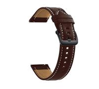 YSABVCP Genuine Leather Strap Fit For Ticwatch Pro 3 Ultra GPS 22mm Sport Band Fit For Ticwatch Pro 3 LTE/2020/GTX/E2/S2 Replacement Bracelet(Dark brown bk)