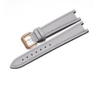 YSABVCP Genuine Leather Watch Strap Fit For Vivienne Westwood Women Soft Comfortable Concave Interface Watchband18mm Wristband(Gray-rose gold)
