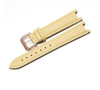 YSABVCP Genuine Leather Watch Strap Fit For Vivienne Westwood Women Soft Comfortable Concave Interface Watchband18mm Wristband(Yellow-Rose-K1)