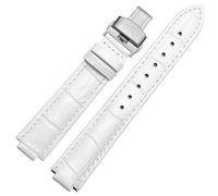 YSABVCP Leather Watch Band Female Fit For Cartier Blue Balloon Series Watch Bracelet Male Concave-Convex Interface Accessories(Coal Black,16.8mm)