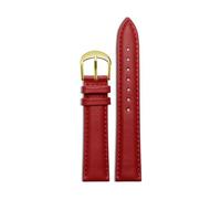 YSABVCP Soft Cowhide Watchband Fit For COACH Boyfriend Series First Layer Cowhide Bracelet Ladies Watch Fashion Color Watch Chain 15mm(Red gk)