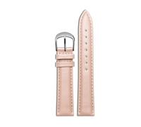 YSABVCP Soft Cowhide Watchband Fit For COACH Boyfriend Series First Layer Cowhide Bracelet Ladies Watch Fashion Color Watch Chain 15mm(Pink sk)