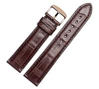 YSABVCP Suitable Fit For Longines Master Leather Watch Strap Leather Men And Women Watch Band 20 22mm(Brown-rose gold,20mm)