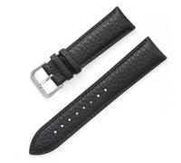 YSABVCP Watch Band Genuine Leather Straps 12-24mm Watch Accessories Watchbands Multicolor Watch Strap(Black,18mm)