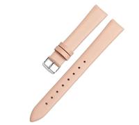 YSABVCP Watch Band Women's Genuine Leather Fit For Flyta Clover Flower Language One Jonas & Verus First Layer Cowhide 12mm 14mm 16mm(Pink-Steel,18mm)