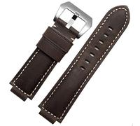 YSABVCP Watch Bands Fit For Timex Applicable To Fit For Timex Tide Compass T2n720 T2n721 T2n739 T45601 T2p141 Series Men's Leather Belt Watch Strap(Dark brown sk)