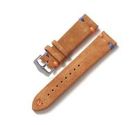 YSABVCP Watchband Colorblock Stitching Leather Strap 20mm22mm Universal Watch Strap Fit For Samsung Fit For Huawei Smart Watch.(Light brown,20mm)