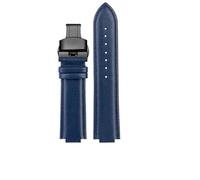 YSABVCP Watchband Fit For Casio Edifice Ocean Heart Farm Oak EFB-680D-2A ECB-10D Leather Watch Strap 24mm(Blue-Black-B1,12x24mm)