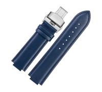 YSABVCP Watchband Fit For Casio Edifice Ocean Heart Farm Oak EFB-680D-2A ECB-10D Leather Watch Strap 24mm(Dark gray-Steel,14x24mm)