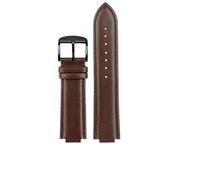 YSABVCP Watchband Fit For Casio Edifice Ocean Heart Farm Oak EFB-680D-2A ECB-10D Leather Watch Strap 24mm(Brown-Black-K1,14x24mm)