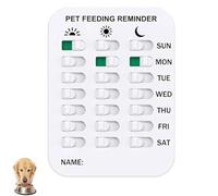 Ysaca Did You Feed The Cat Tracker, Magnetic Pet Feeding Reminder Chart for Cats Dogs, AM PM Daily Food Tracker, Pet Feeding Schedule Sign for Home Family Use