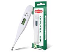 YSAMAX 1 x Digital Thermometer Fast & Accurate Medical Temperature for Ear, Oral, Body Use Fast Measurement for Adults, Children, Baby and Kids
