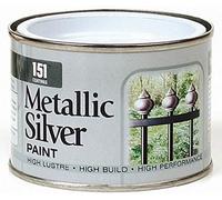 YSAMAX 151 Coatings Metallic Silver Paint, Good Build Tin for Wood, Metal Interior & Exterior Surfaces, Good Lustre, Durable Anti-Corrosive Paint (Pack of 1)
