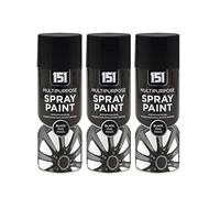 YSAMAX 151 Professional Black Matt Spray, Stunning Black Matte Finish, Fast-Drying Formula, Long-Lasting Durability, Aerosol Form, Versatile Uses, 400ML, (3PCS)