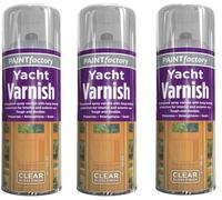 YSAMAX 2 x Yacht Varnish Spray Paint with Gloss Finish Protects Exterior Woods with Special Resistance in Marine Environments Ideal for Boats, Yachts and Furniture (250 ML)