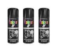 YSAMAX 250 ML Spray Paint, Aerosol Spray Can Quick Drying, Black Gloss, General Purpose, Excellent Coverage And Adhesion, Heat Resistant, Stunning Finish (Pack of 3)