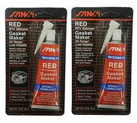 YSAMAX 2x 85g Red RTV Silicone, Instant Gasket Maker, Adhesive Sealant Tubes, High-Temperature Formula, Resist Oils, Water And Anti-Freeze, Long-Lasting Performance, Ideal For Automotive