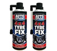 YSAMAX 2x Car Tyre Puncture Repair Quick Fix Emergency Flat Tyre Inflate Bike Bicycle - 400 ml