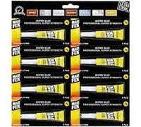 YSAMAX 32 x Quick Dry Extra Strong Adhesive for Instant Repair Plastic Rubber Wood Glass Leather DIY Craft Transparent Glue