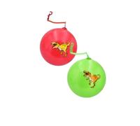 YSAMAX 90gm Dinosaur Ball With Keyring, Lightweight And Easily Portable, Fun And Informative Accessory, Thoughtful And Versatile Gift Choice, Random Colours, (2PCS)