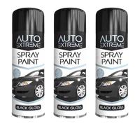 YSAMAX All Purpose Auto-Extreme Spray Paint, Boast a Stunning Appearance, Long-Lasting Durability, Effortless Excellence, Black Gloss Aerosol, 250 ML, (3PCS)