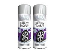YSAMAX All Purpose Auto-Extreme Spray Paint, Boast a Stunning Appearance, Long-Lasting Durability, Effortless Excellence, Silver Wheel, 250 ML (2PCS)