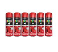 YSAMAX All-Purpose Crimson Red Spray Paint, Gloss Finish, Quick Drying Formula, Perfect For Use On Metal, Plastic, And Wood, Polished, Long-Lasting Finish, (6PCS)