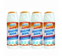 YSAMAX Baking Soda 500g, Household Cleaning, Deodorizing, Ideal for Stain Removal, Freshening Fabrics, Boosting Laundry, Kitchen, Bathroom, Long-Lasting Use, (4)