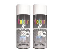 YSAMAX Brilliant Grey Primer Spray Paint, All-Purpose Undercoat Matt Finish Grey Spray Paint, Stunning Appearance, Long-Lasting Durability, 250 ML (2pcs)
