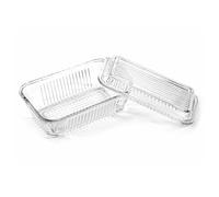 YSAMAX Butter Glass Dish with Lid, Heat-Resistant, Transparent Design, Durable Construction, Easy to Clean, Stackable, Ideal for Home Kitchens, Restaurants, Cafés & Bakeries