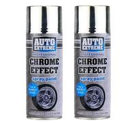 YSAMAX Chrome Effect Gloss, Multi-Purpose Aerosol Spray Paint, Quality Mirror Finish, Fast-Drying Paint, Perfect For Interior & Exterior (2 Pack)