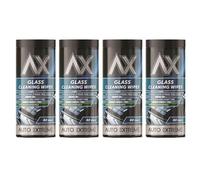 YSAMAX Glass Cleaning Wipes, Fast and Easy Car Glass Cleaner, Convenient on-the-Go Cleaning for Windows, Mirrors, Windscreen, Streak-Free & Crystal-Clear Shine (4 pcs)