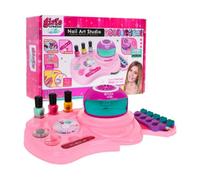 YSAMAX Manicure Set, Girls Creator Nail Art Studio, Complete Beauty Nail Design Set, Polish, Glitter, Stickers & Dryer, Fun DIY Manicure Kit, Great for Girls above 3 years