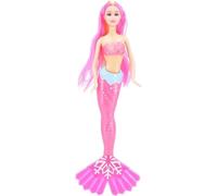 YSAMAX Mermaid Princess Doll with Fish Play Set, Seahorse Pet and Accessories, Mermaid and Fairy Characters, Great Toy Gift for Ages 3 Years & Up (PINK)