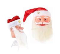 YSAMAX Santa Claus Face, Battery-Operated Design, Eye-Catching Centrepiece For Christmas Celebrations, Charming Design, Versatile Decoration