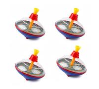YSAMAX Spinning Tops, Durable Construction, Smooth, Long-Lasting Spin, Compact, Portable, Easy to Use, Vibrant Colors, Sleek Design, Ideal for Collectors, Hobbyists, Party Favors, or Gifts (Pack of 4)