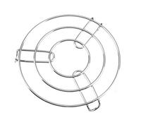 YSAMAX Stainless Steel Round Trivet Holder, Hot Pan Pot Stands, Round Table Ring Set, Trivet Holder Kitchen, Kitchen Heat Resistant Hot Pan Steamer Rack (1X)