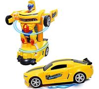 YSAMAX Transformation Toy Car With Realistic Engine Sounds, Led Lights And 360 Degree Rotation Speed Drifting Function, Bump & Go Car, Versatile And Entertaining