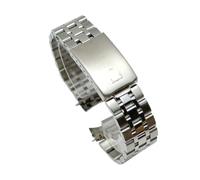 YsangTergm 13-20mm Stainless Steel Fold Clasp Band Fit for Tudor Prince Oysterdate(Silver-With logo,20mm)