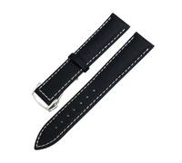 YsangTergm 19/20/21/22mm Nylon Canvas Replacement Watchband Fit for Omega/SEIKO(Black white Round,19mm)
