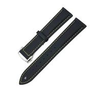 YsangTergm 19/20/21/22mm Nylon Canvas Replacement Watchband Fit for Omega/SEIKO(Black yellow Round,20mm)